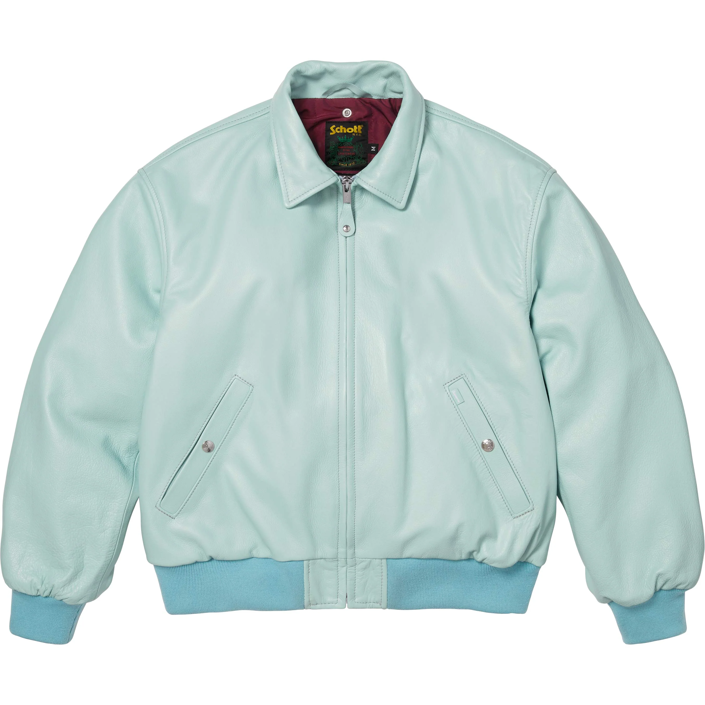 Supreme®/Schott® Shearling Collar Bomber Jacket view 6